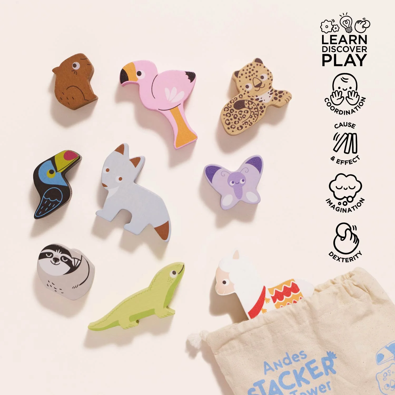 Andes Stacking Animals & Bag - Image 3