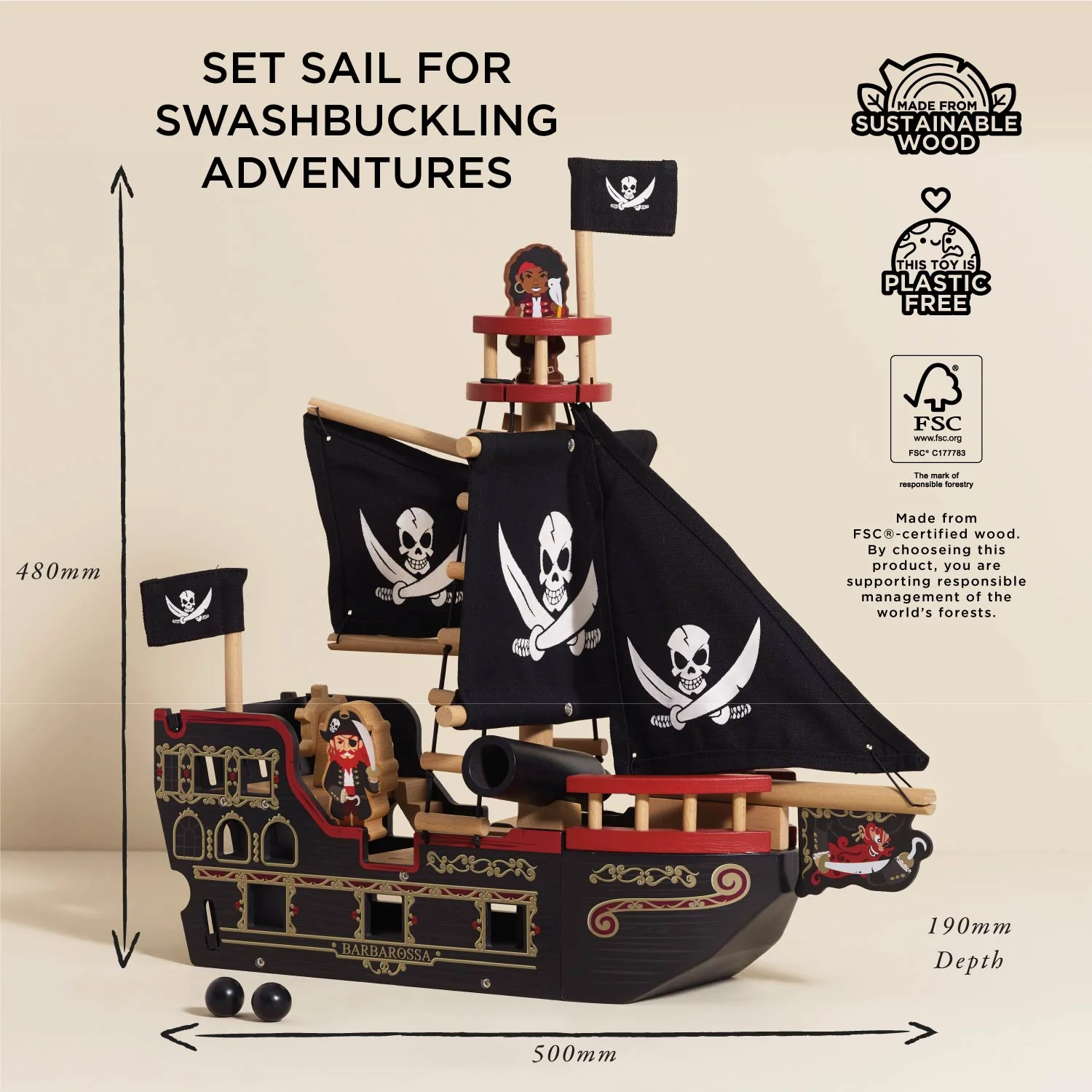 Barbarossa Pirate Ship & Characters - Image 4