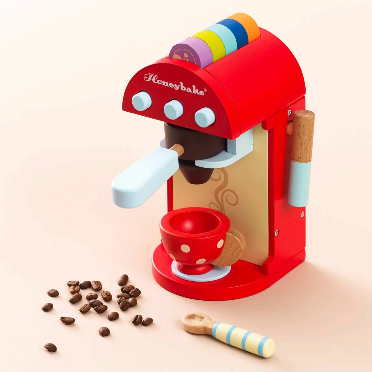 Wooden Toy Coffee Machine & Pods - Image 6
