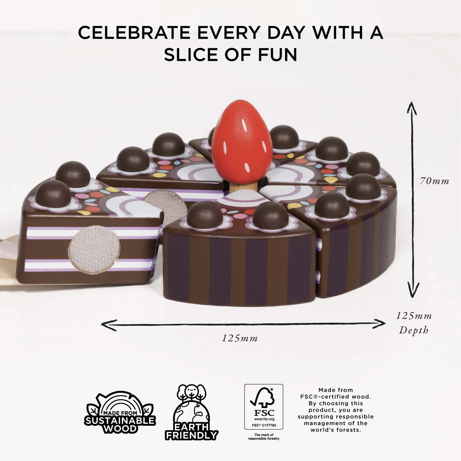 Chocolate Gateau Sliceable Cake - Image 6
