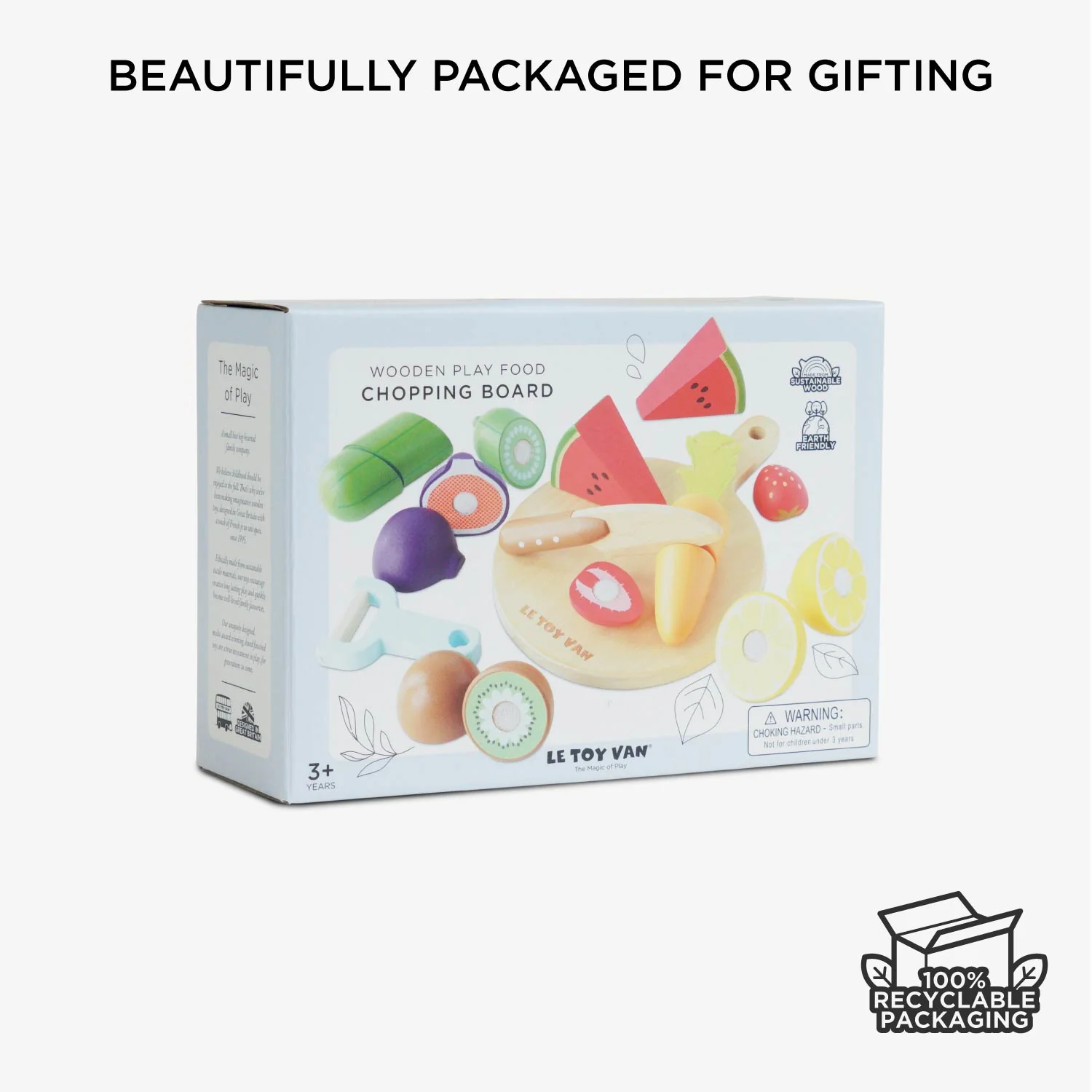 Wooden Chopping Board & Sliceable Play Food - Image 6