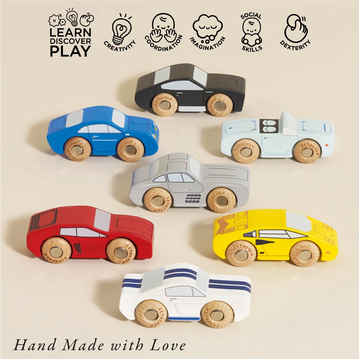 Classic Wooden Sports Car Gift Set - Image 3