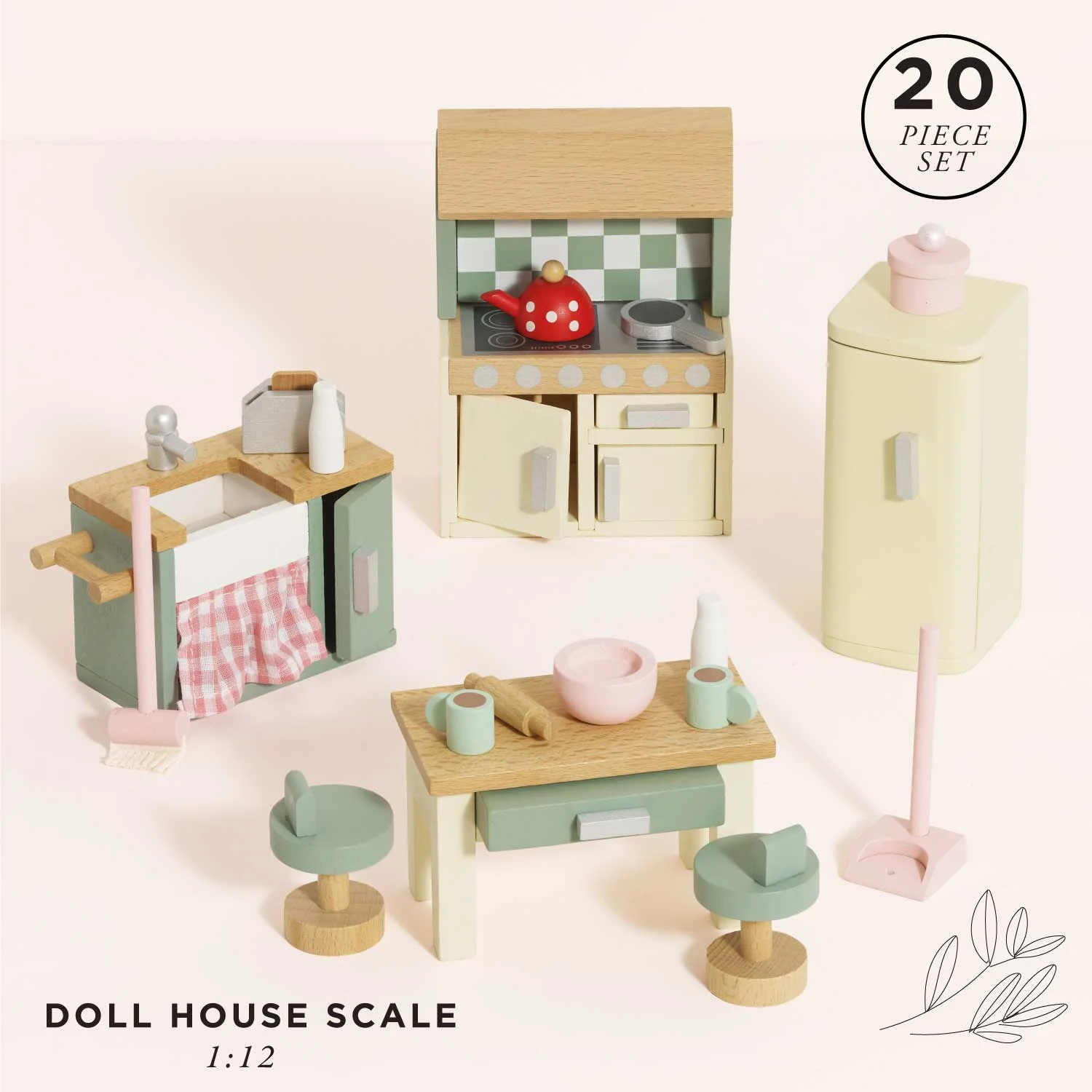 Complete Dolls House Furniture Play Set - Image 6