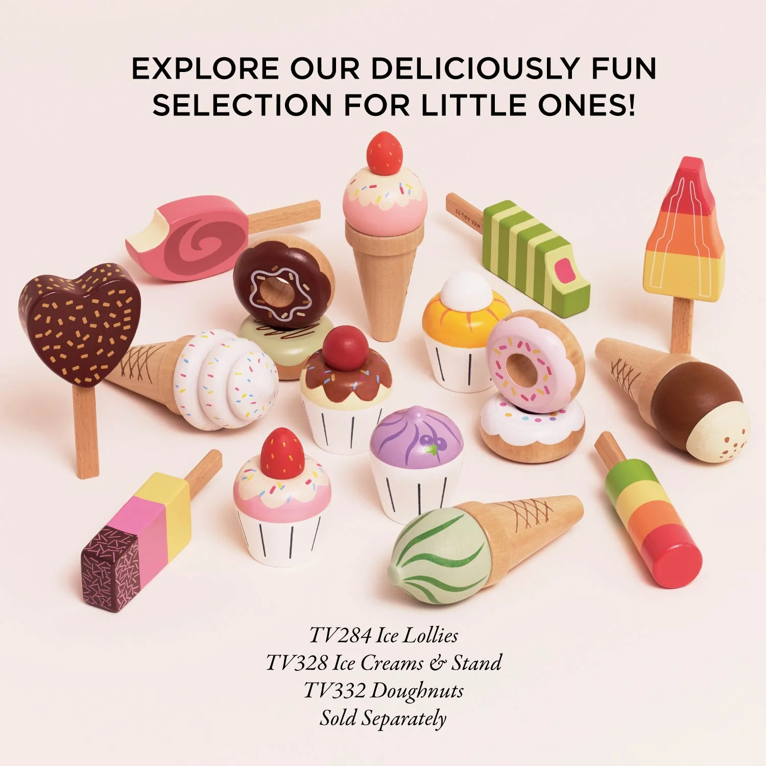 Wooden Cupcake Play Food Set - Image 6
