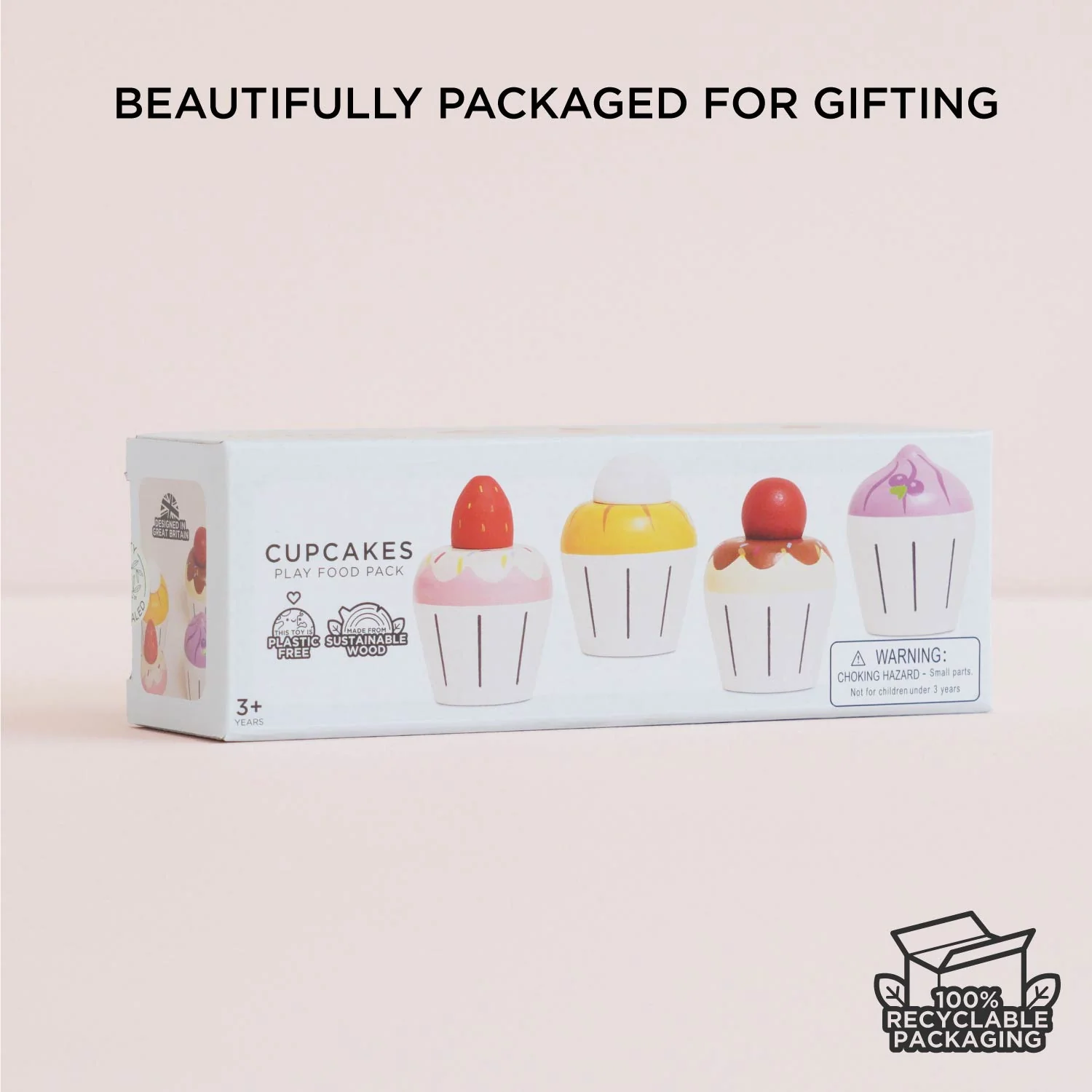 Wooden Cupcake Play Food Set - Image 7