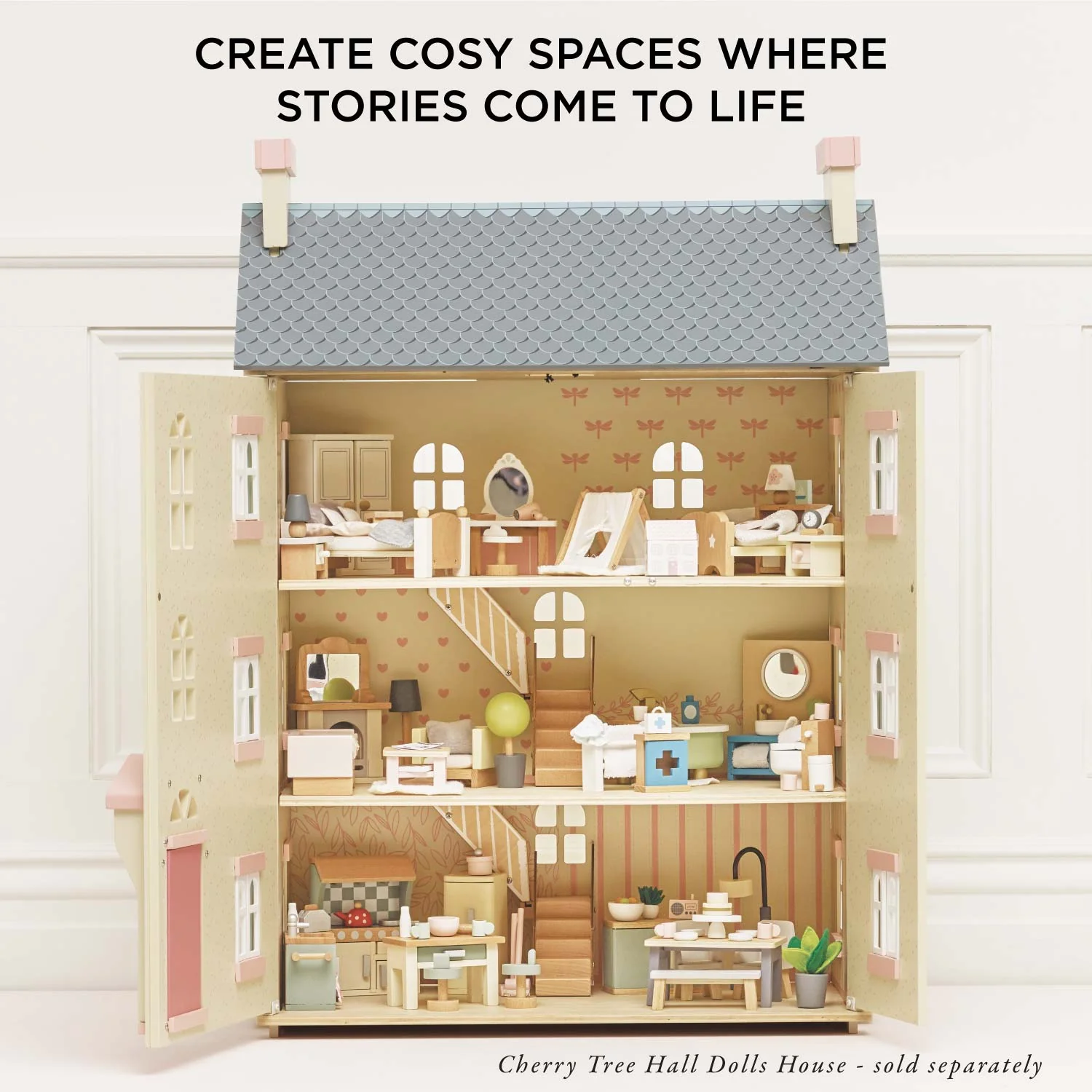 Wooden Dolls House Bathroom Furniture - Image 6