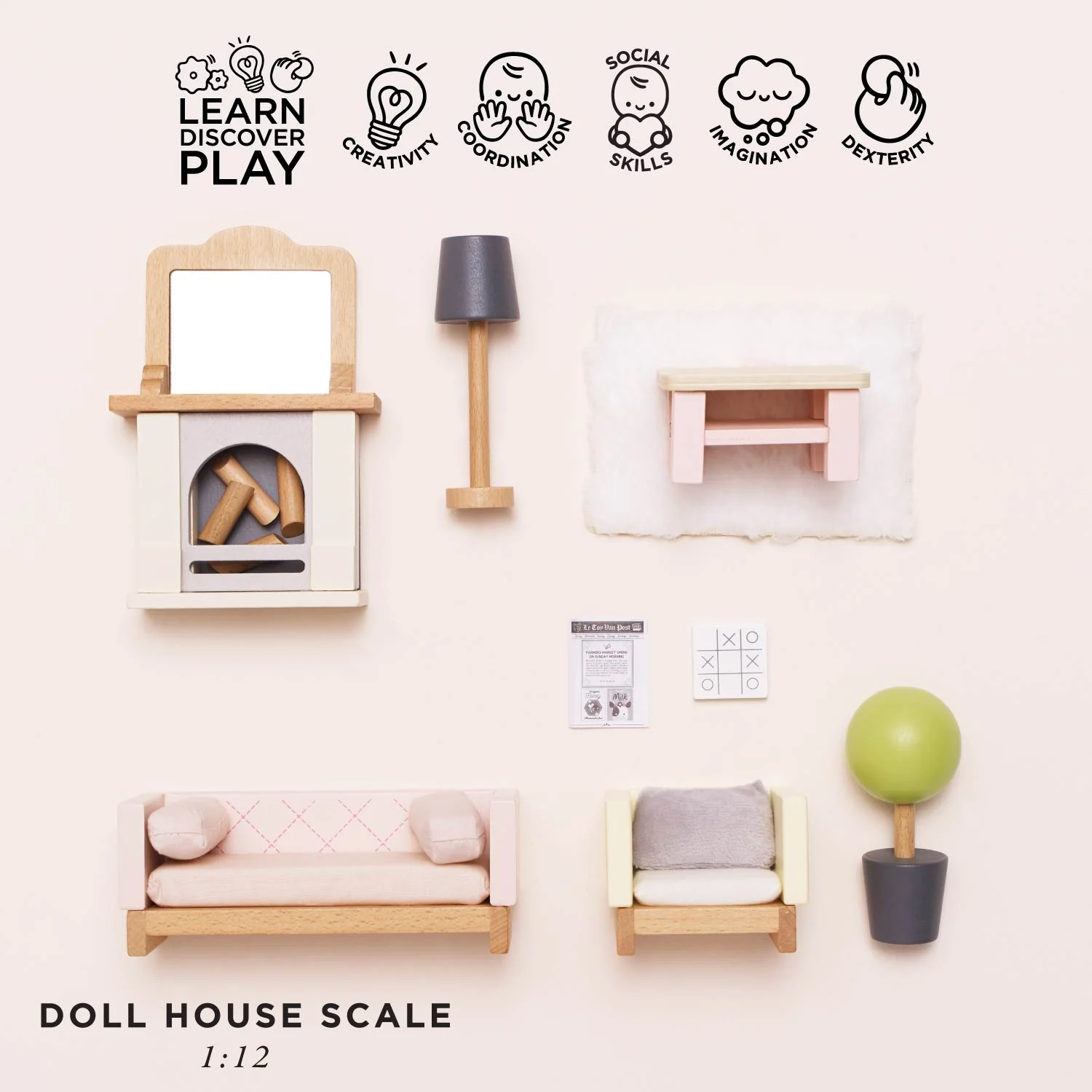 Wooden Dolls House Living Room - Image 3