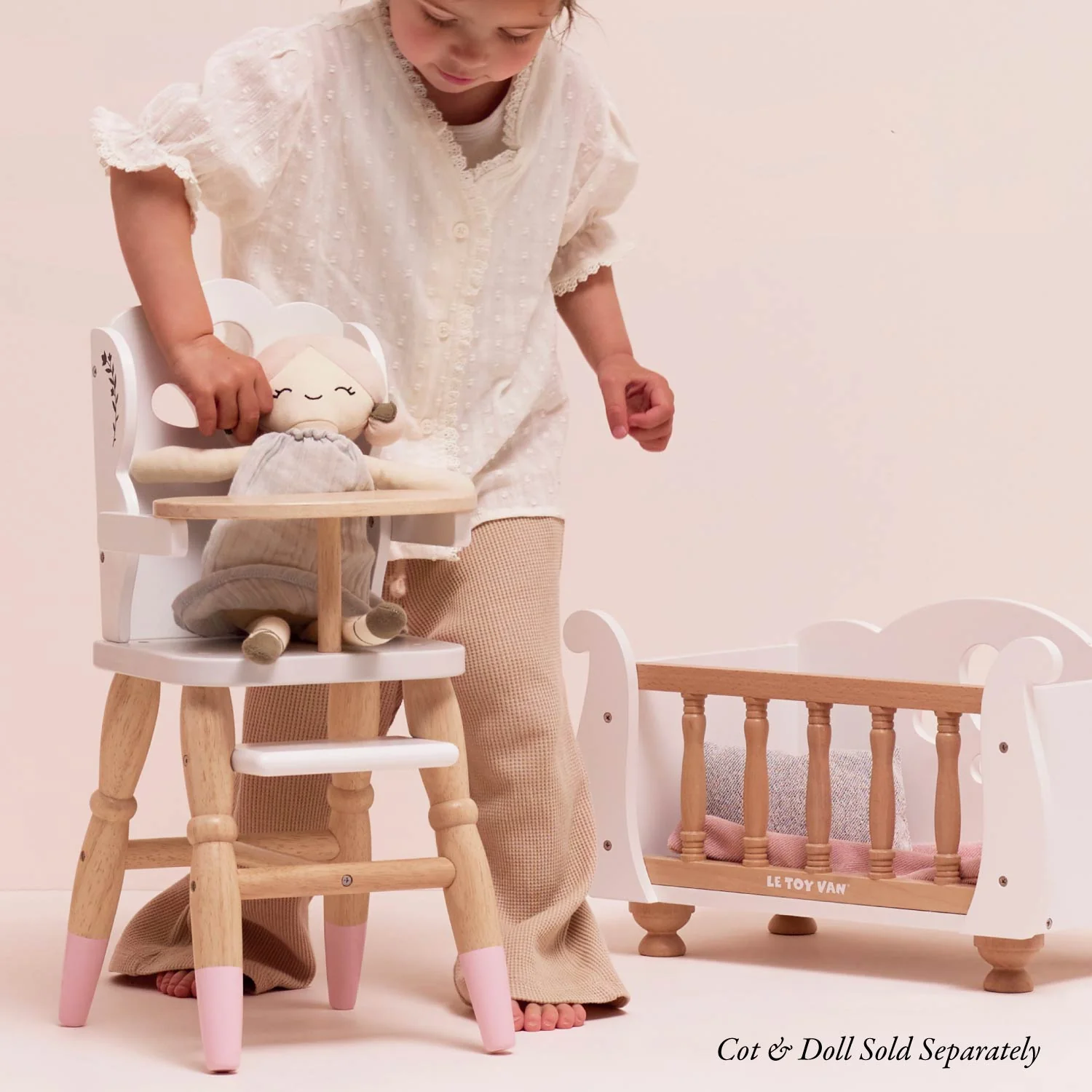 Dolls Wooden High Chair - Image 5