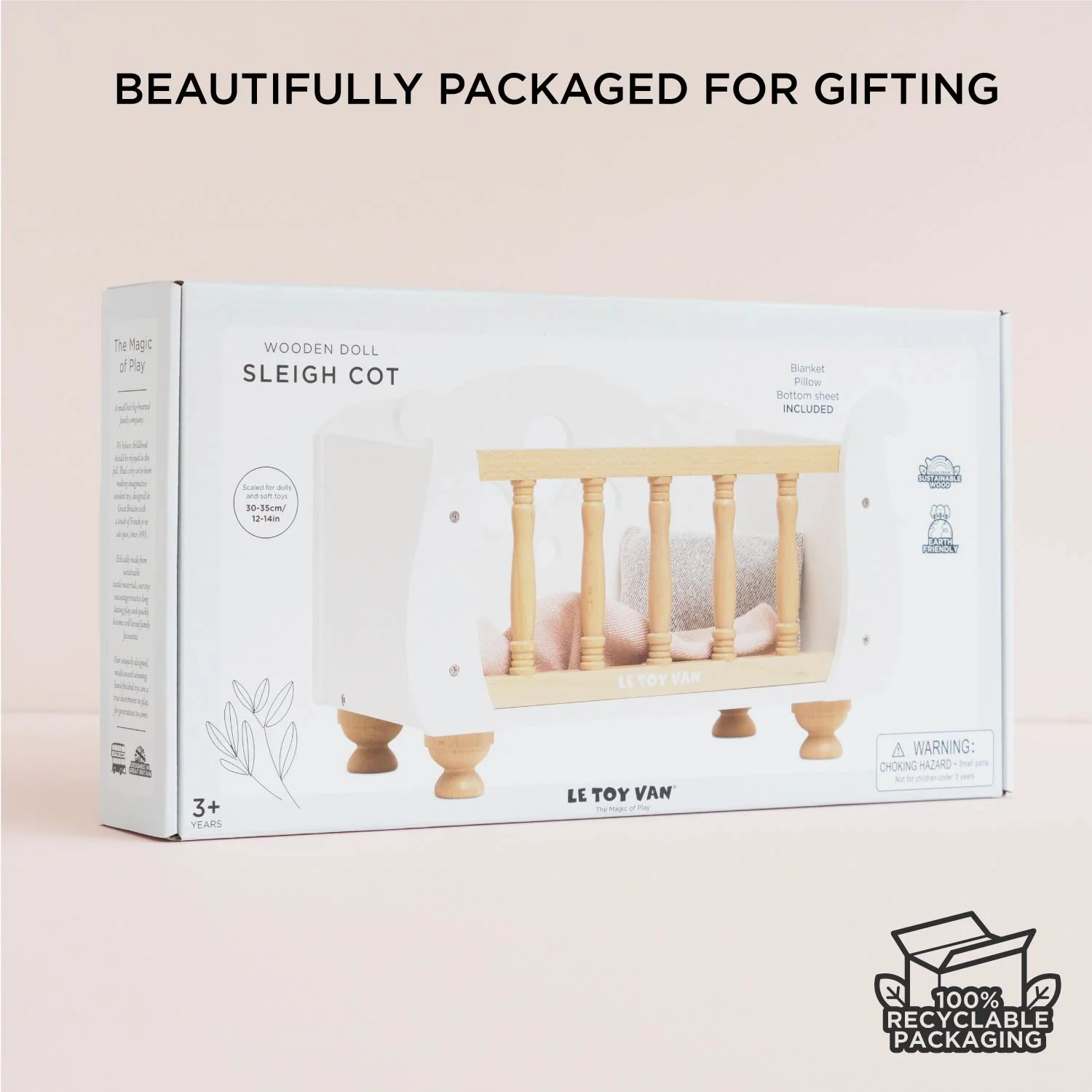 Dolls Wooden Cot - Image 8