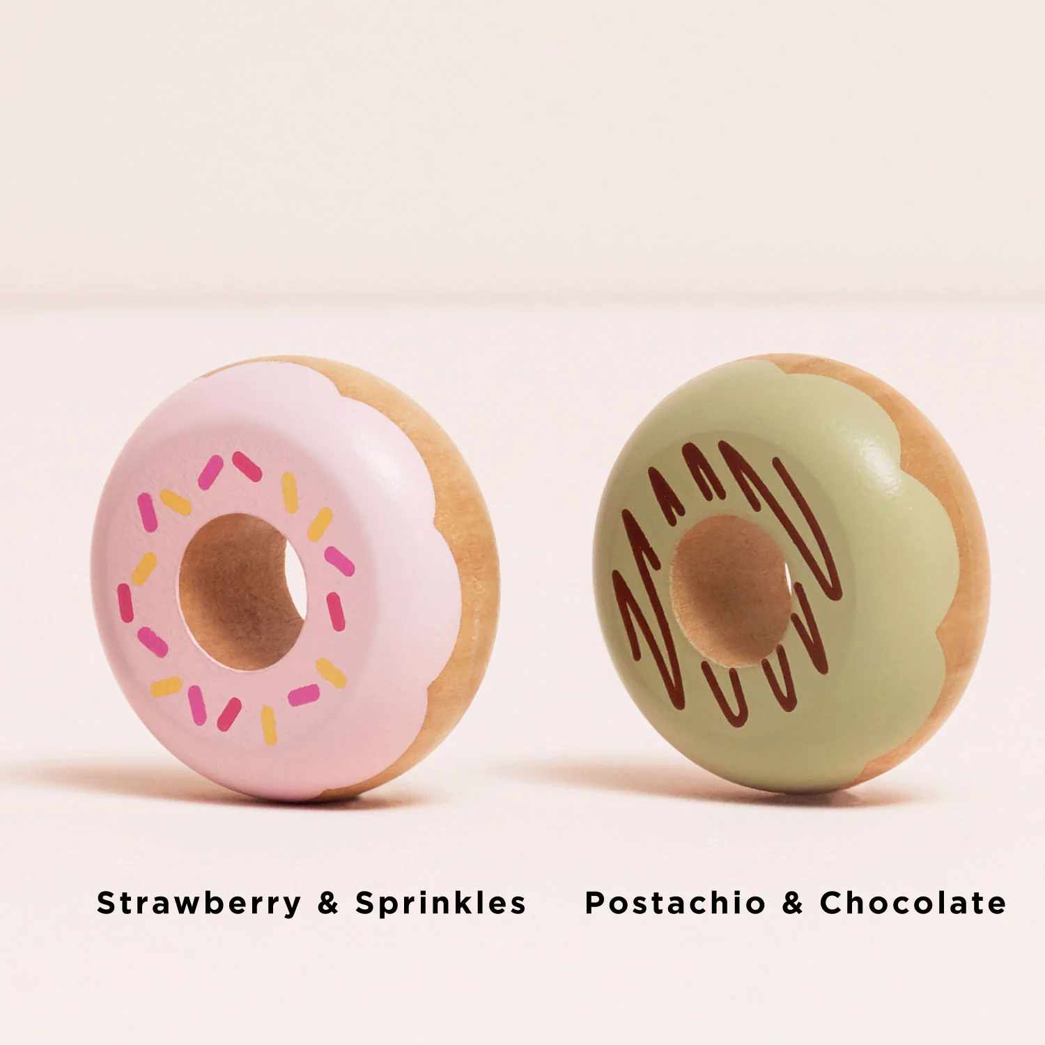 Wooden Doughnut Play Food Set - Image 4