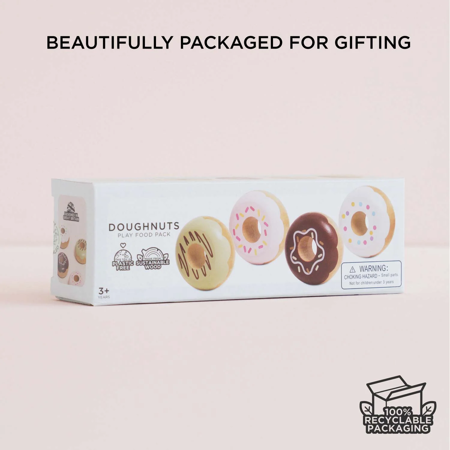 Wooden Doughnut Play Food Set - Image 7