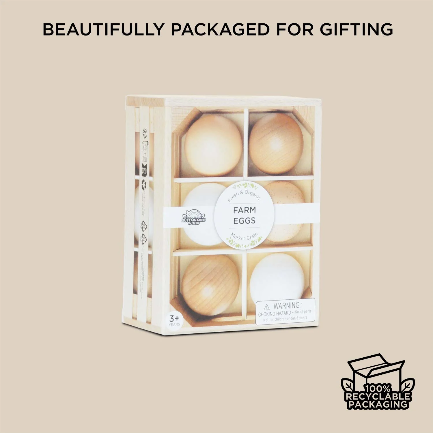 Farm Eggs Wooden Market Crate - Image 7
