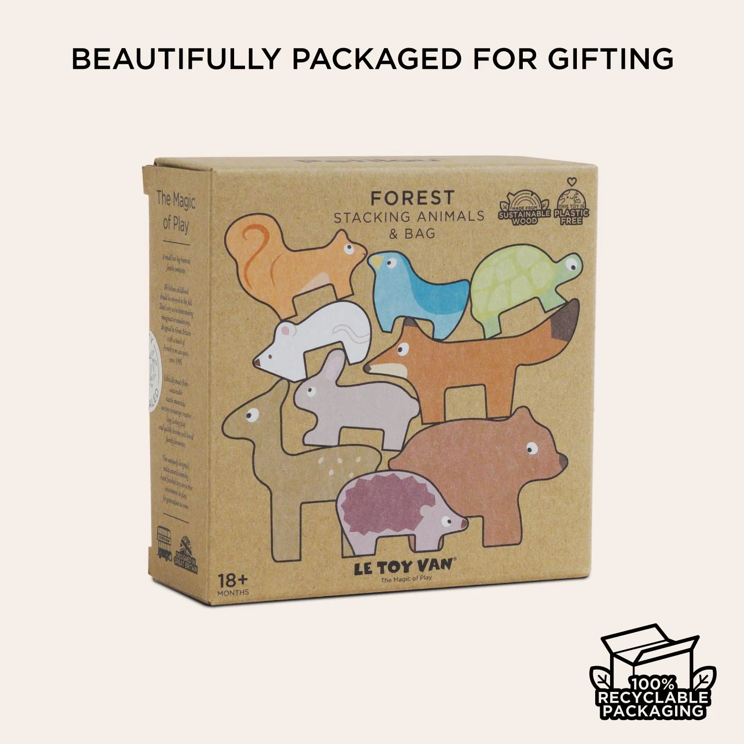 Woodland Stacking Forest Animals & Bag - Image 8