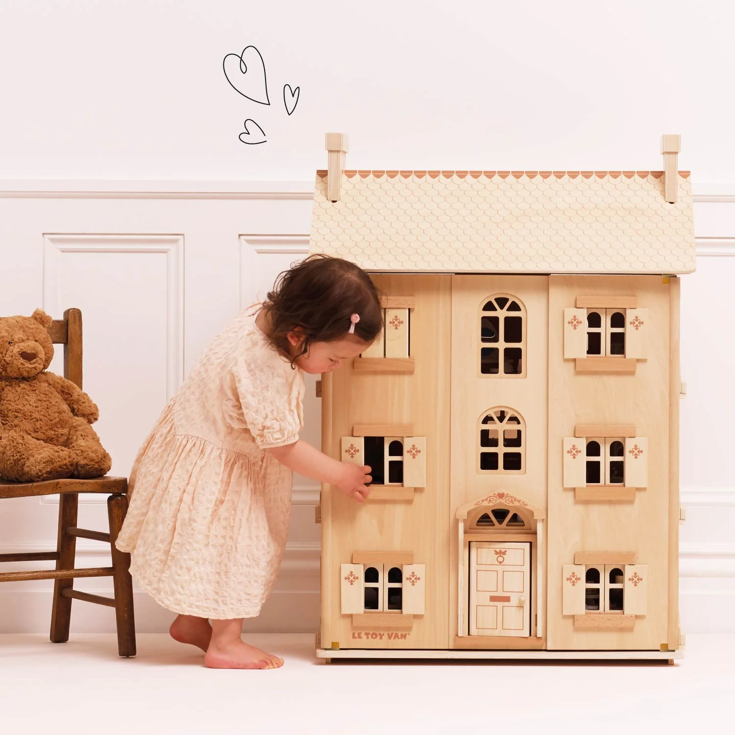The Grand Natural Wood Dolls House - Image 7