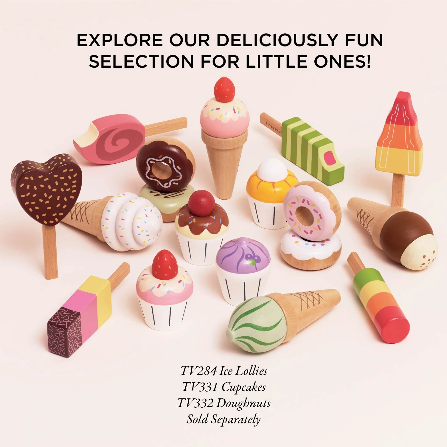 Wooden Ice Cream Cones Set - Image 7