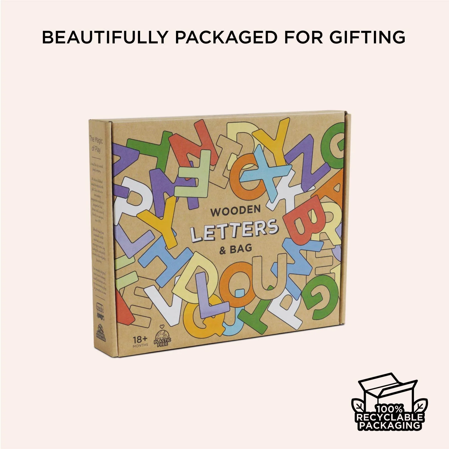 Wooden Alphabet Set & Bag - Image 6