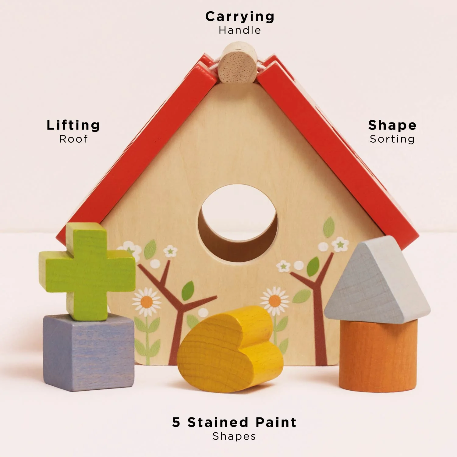 Wooden Bird House Shape Sorter - Image 2
