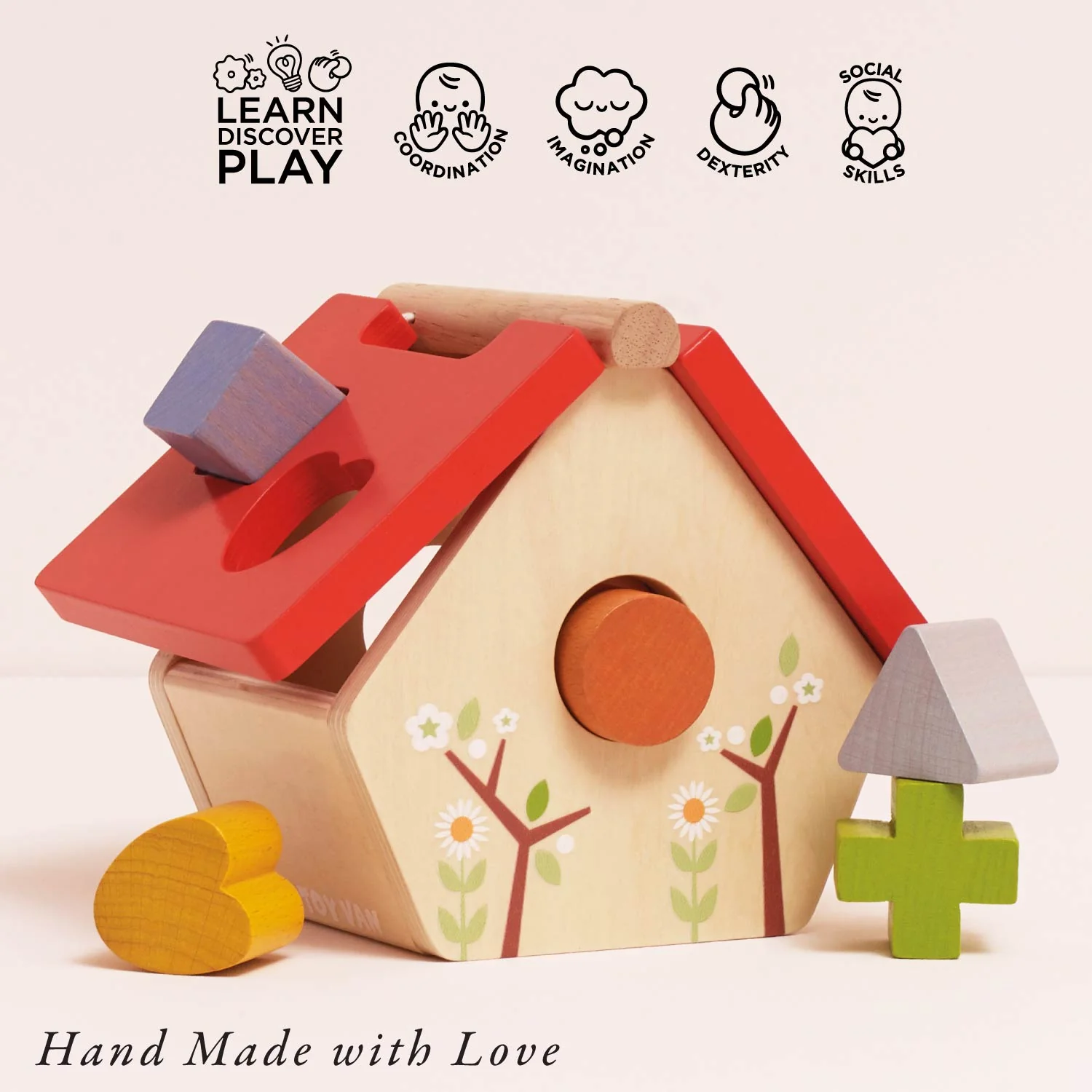 Wooden Bird House Shape Sorter - Image 3