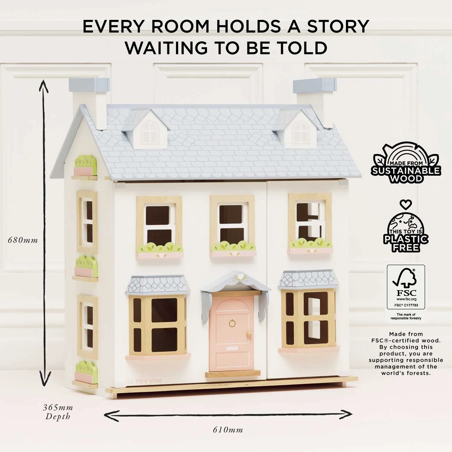 Mayberry Manor Wooden Dolls House - Image 5