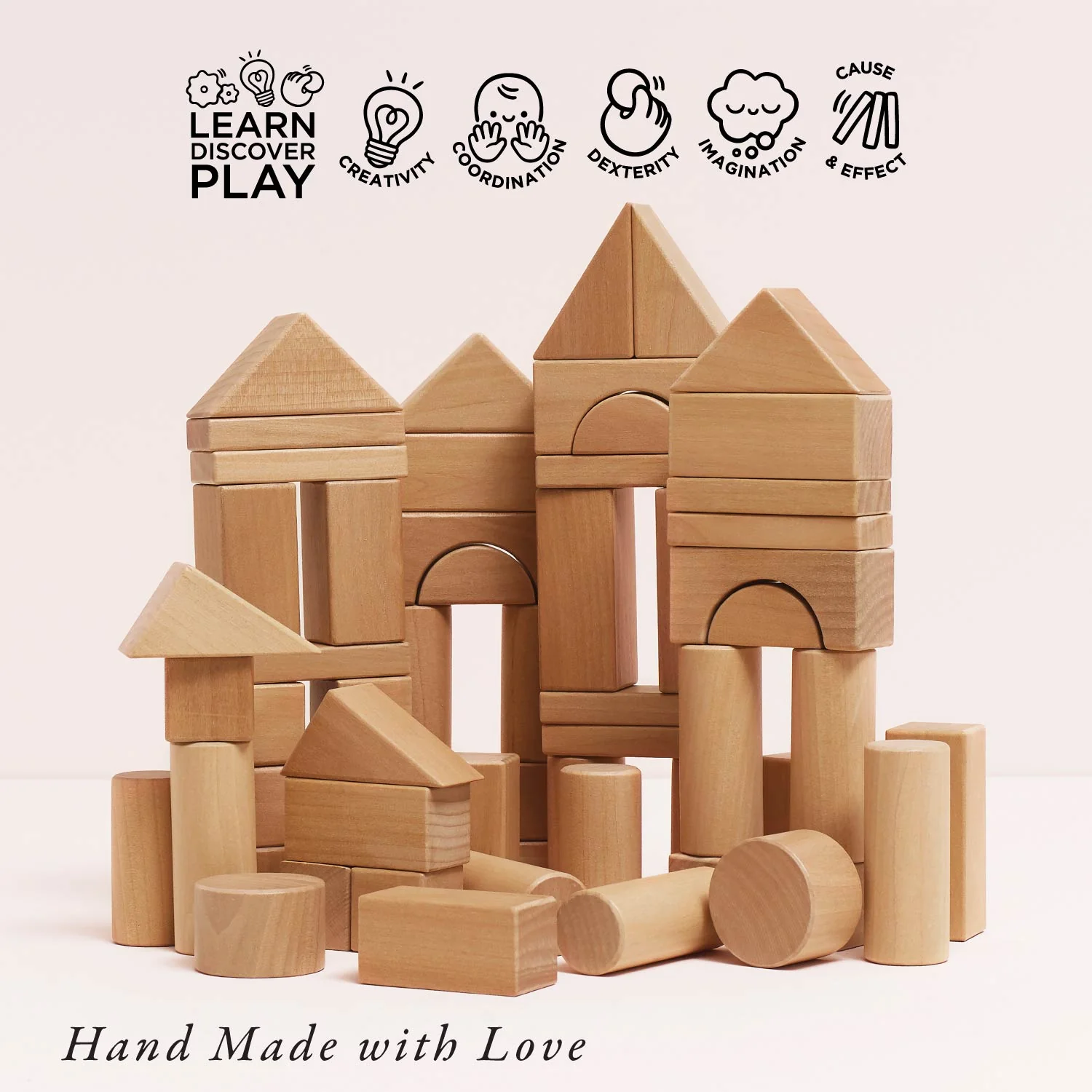 Natural Wood Building Blocks - Image 5