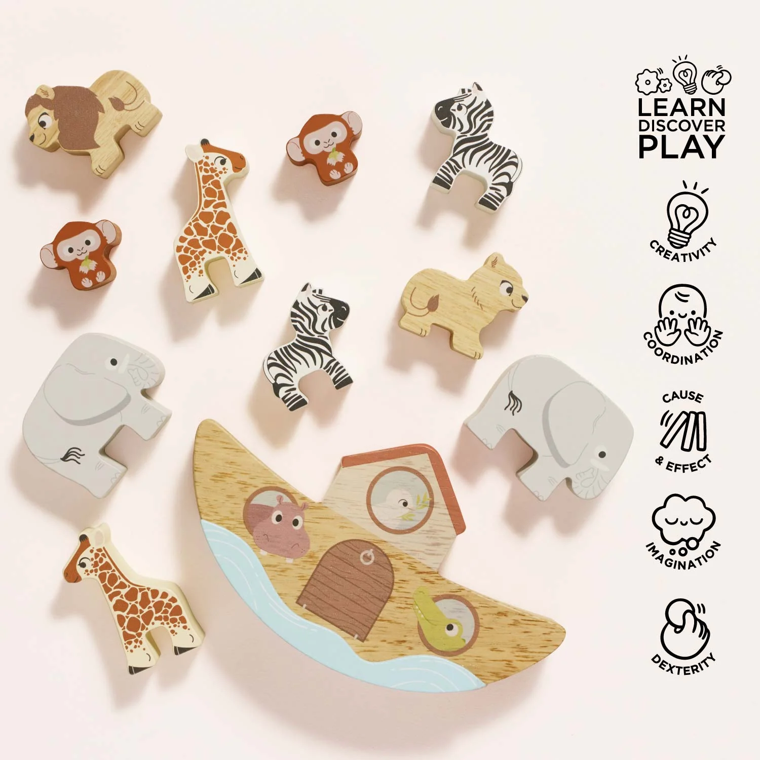 Noah’s Balancing Ark Animal Stacker - Image 3
