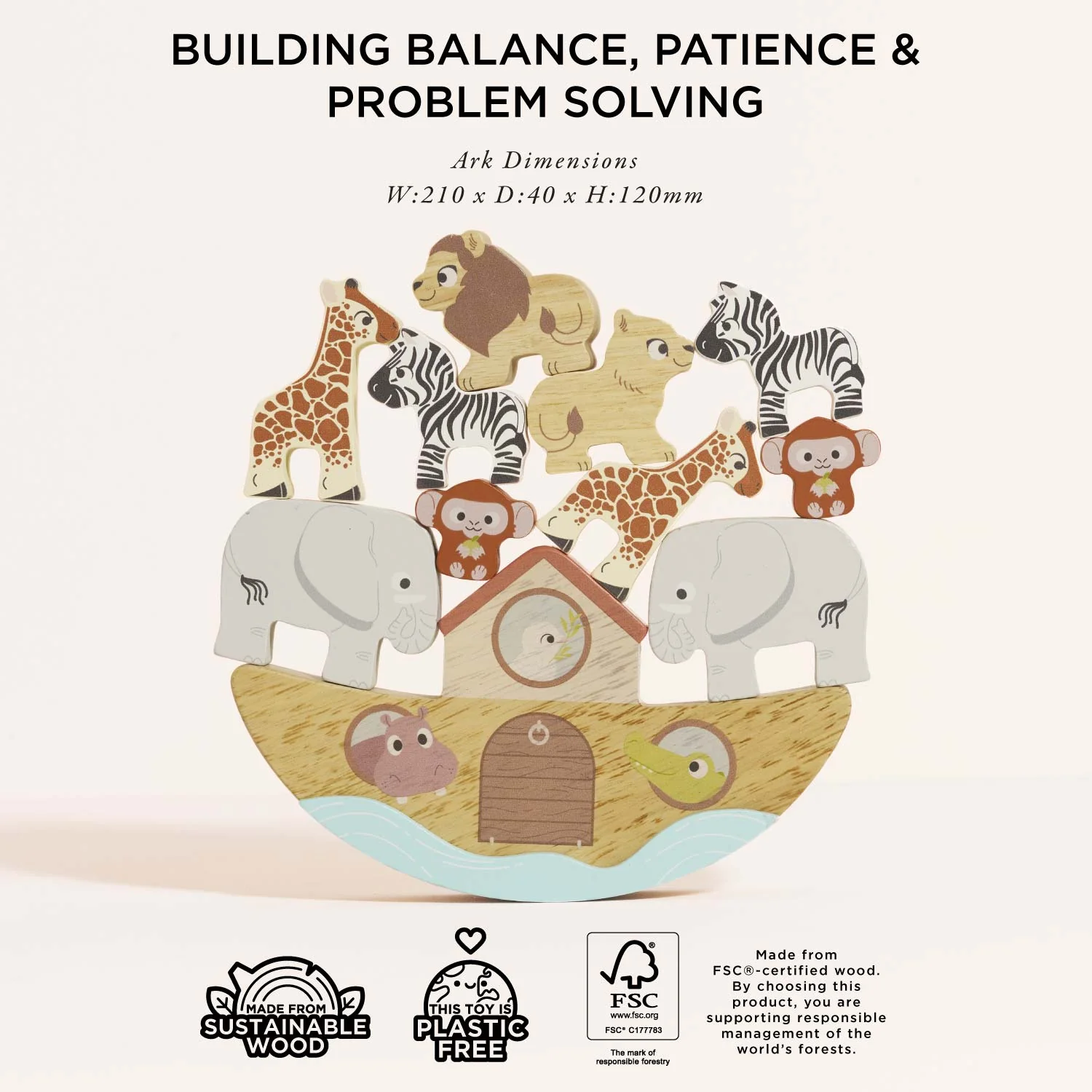 Noah’s Balancing Ark Animal Stacker - Image 5