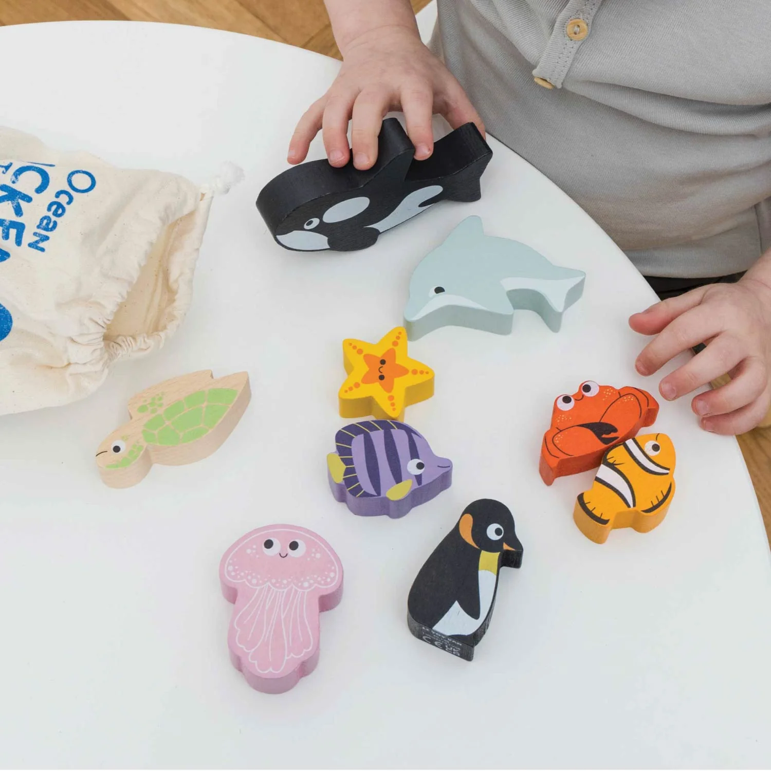 Ocean Life Stacking Animals & Bag - Image 5