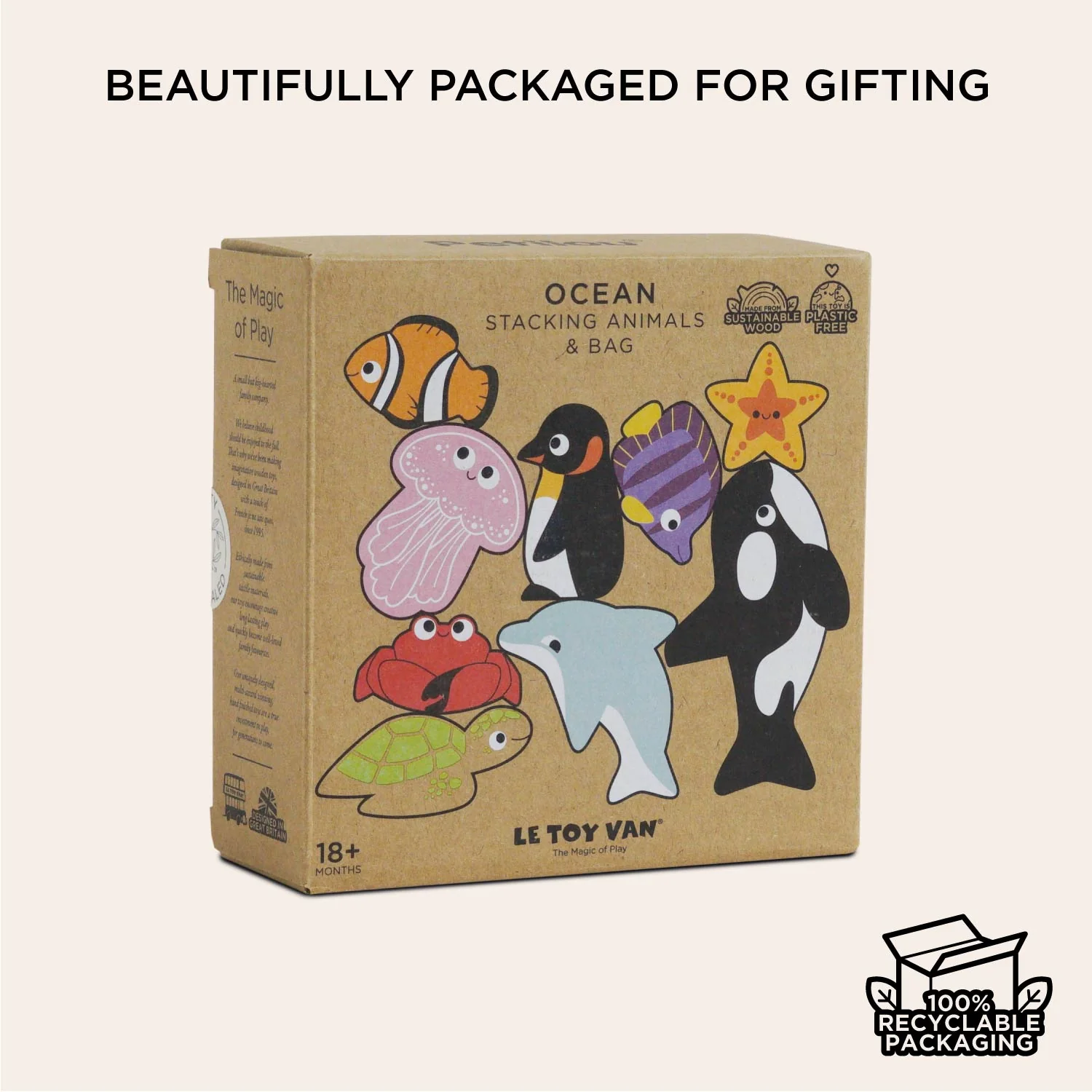 Ocean Life Stacking Animals & Bag - Image 8