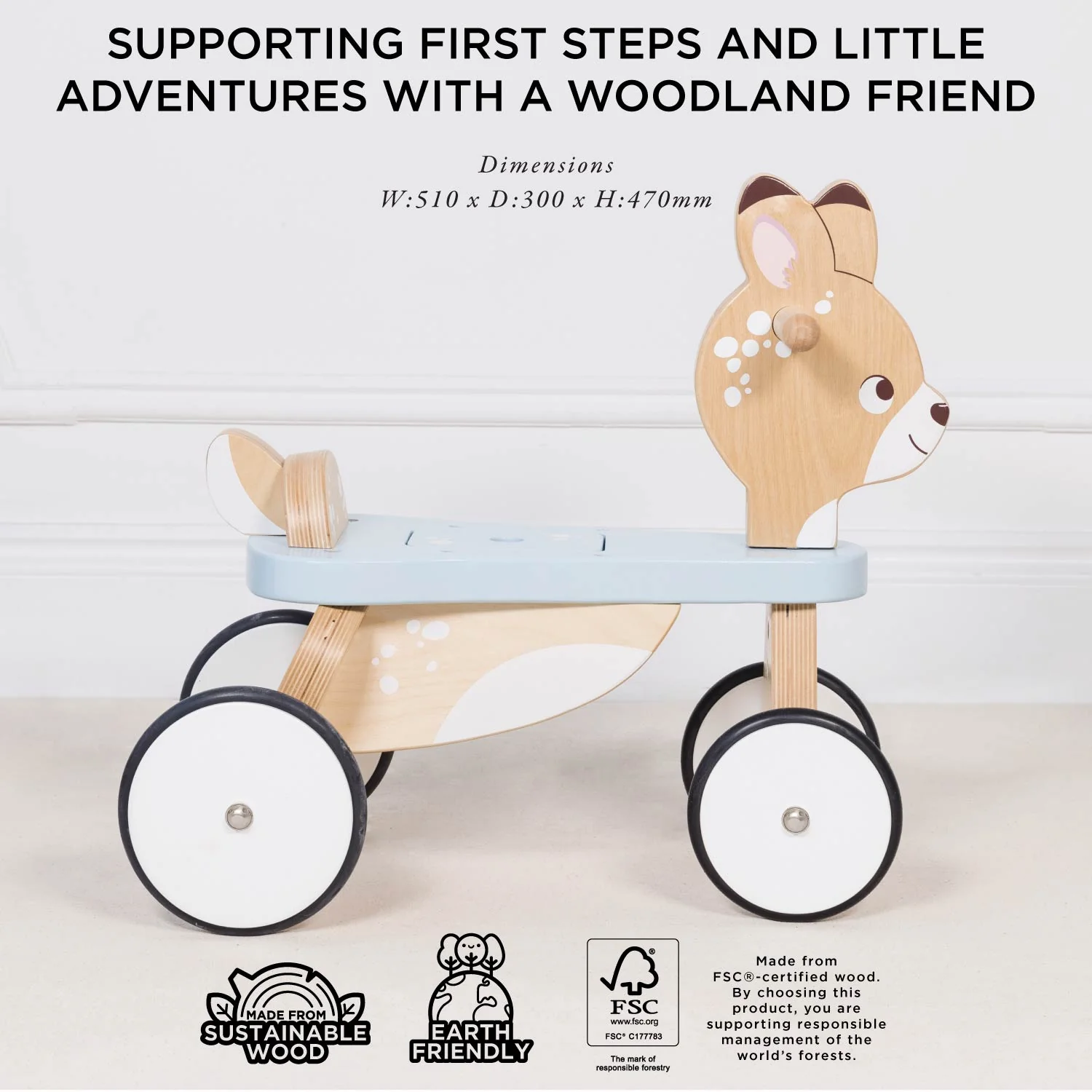 Woodland Ride-On Deer - Image 5