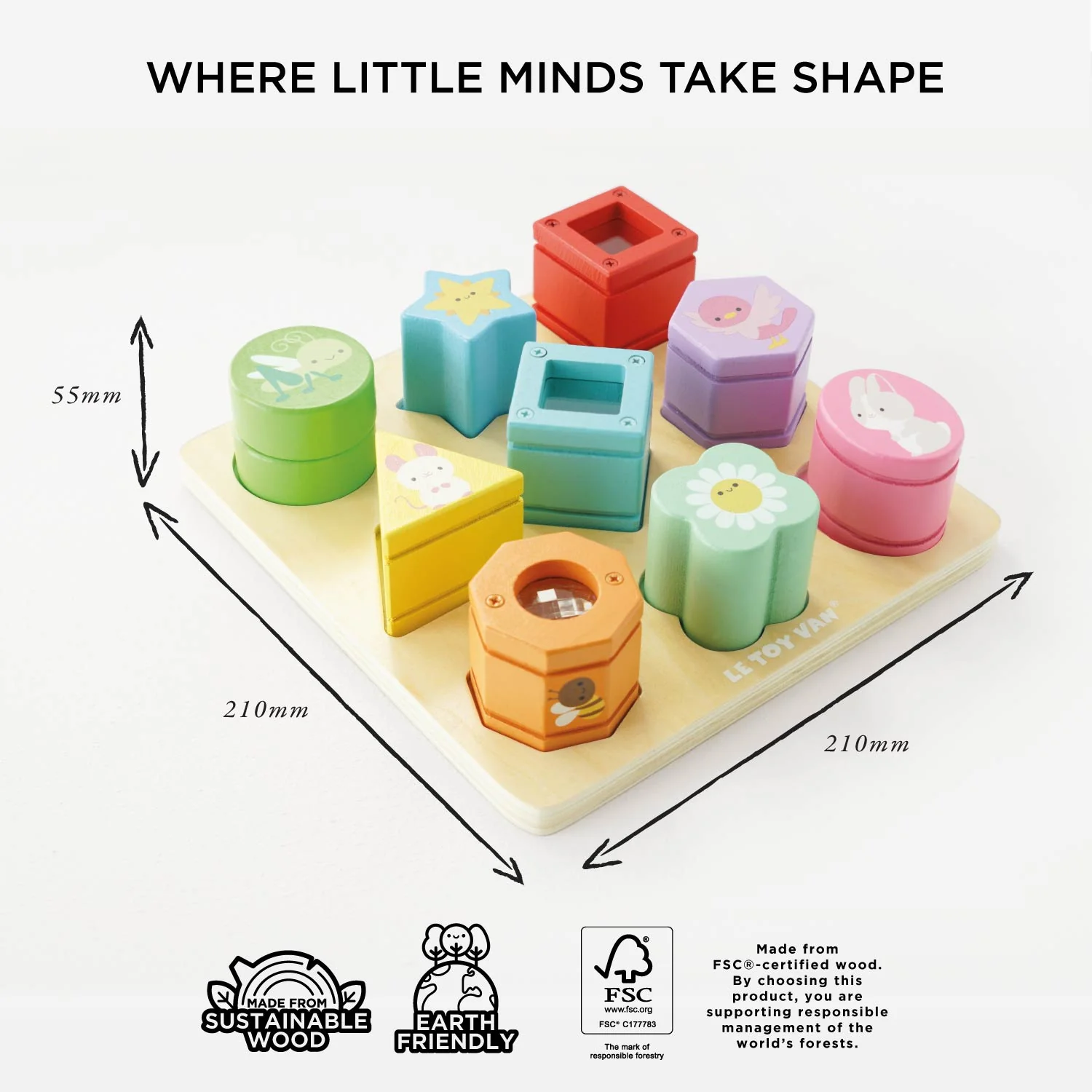Rainbow Sensory Shape Sorter - Image 6