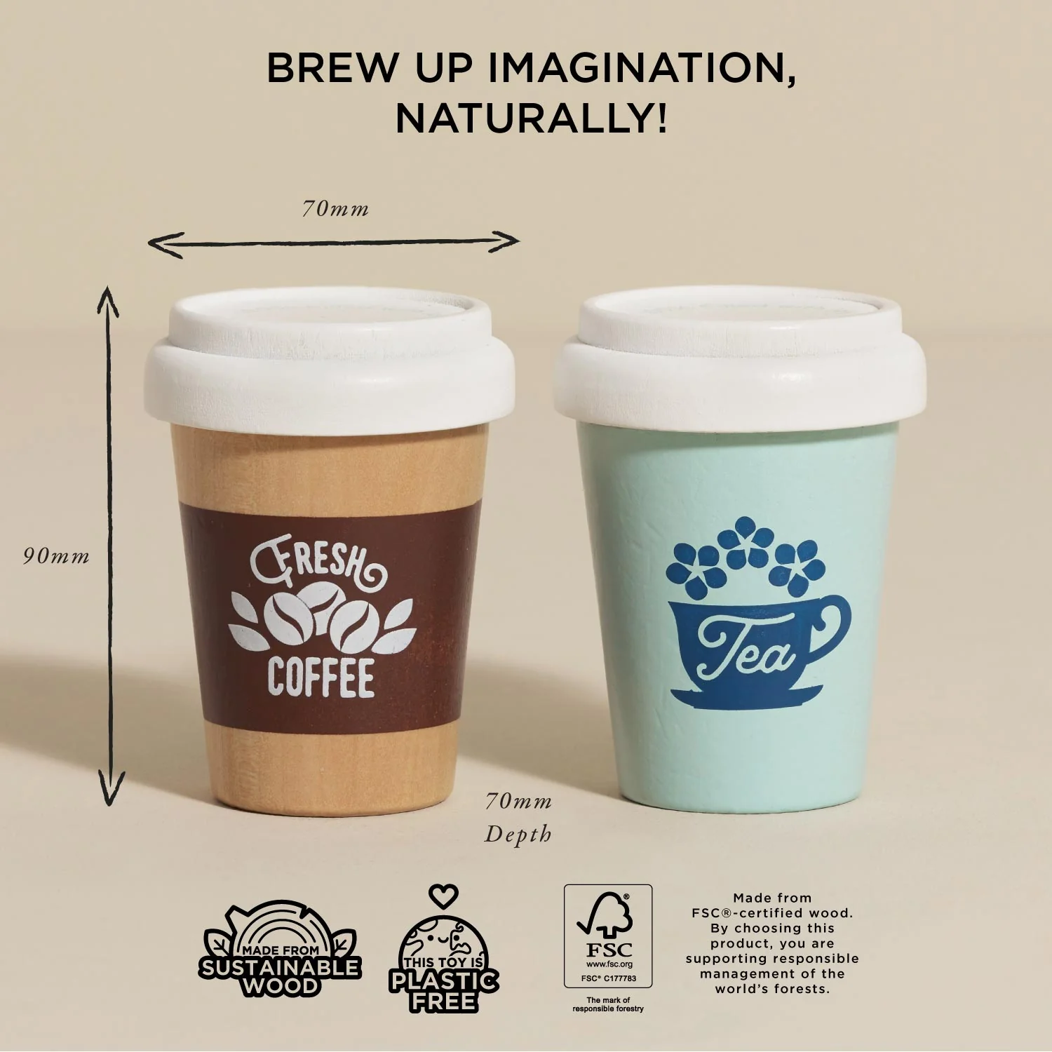 Tea & Coffee Reuseable Eco Cups - Image 5
