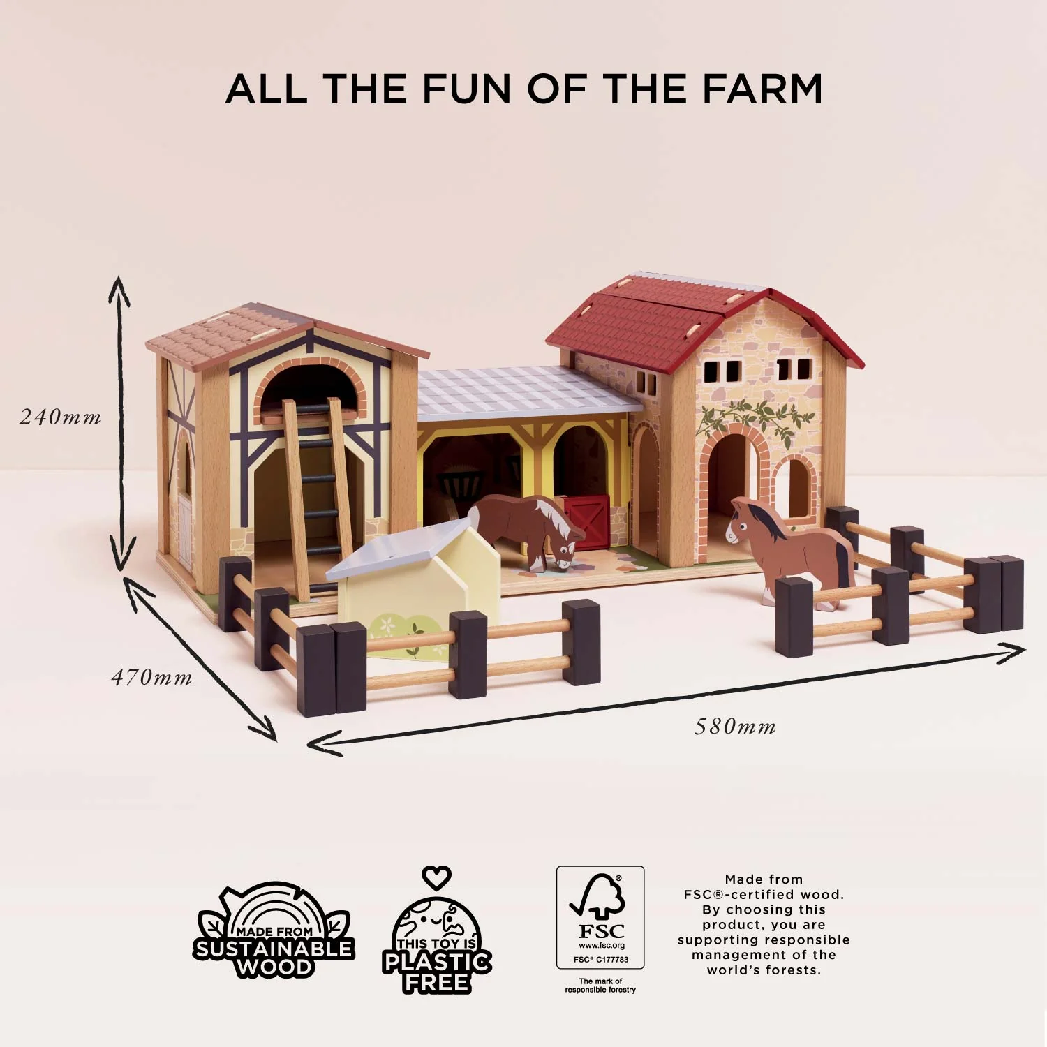 Wooden Farmyard Stables - Image 6