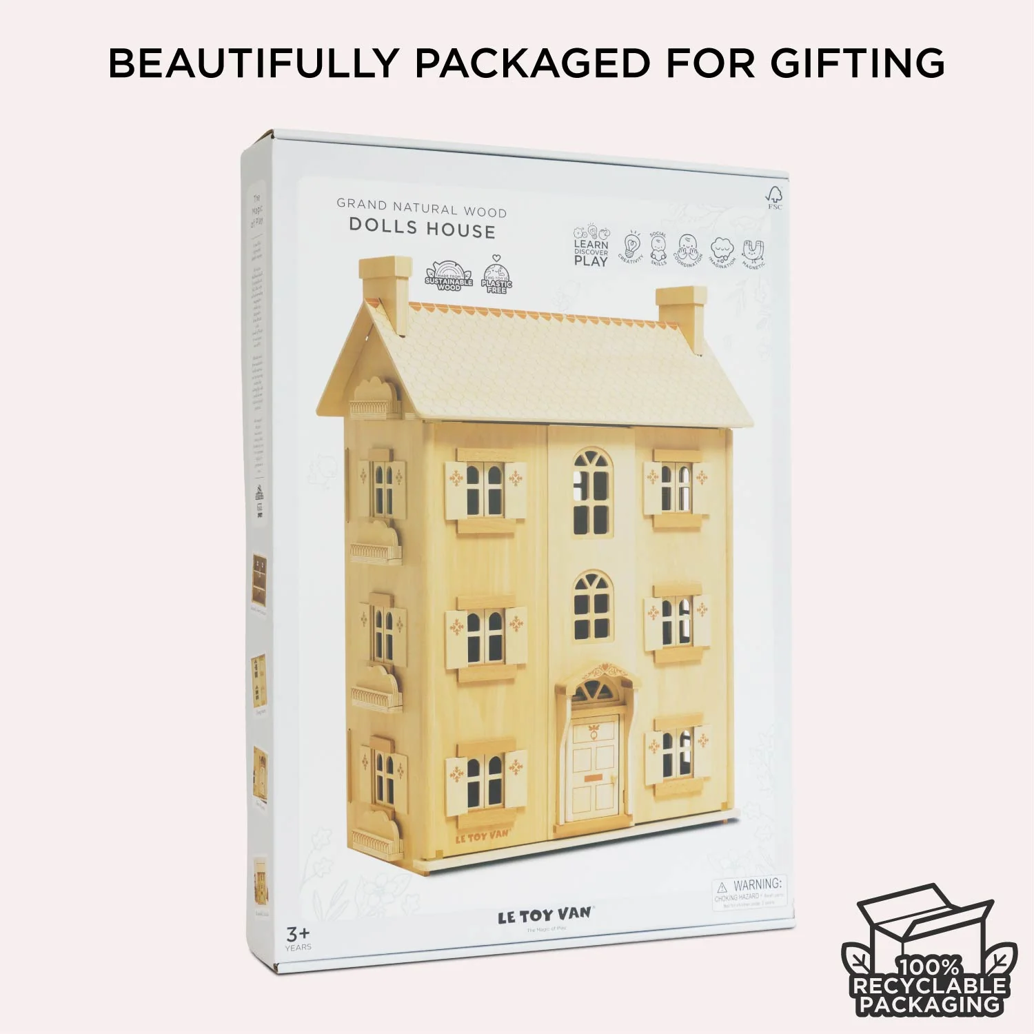 The Grand Natural Wood Dolls House - Image 8