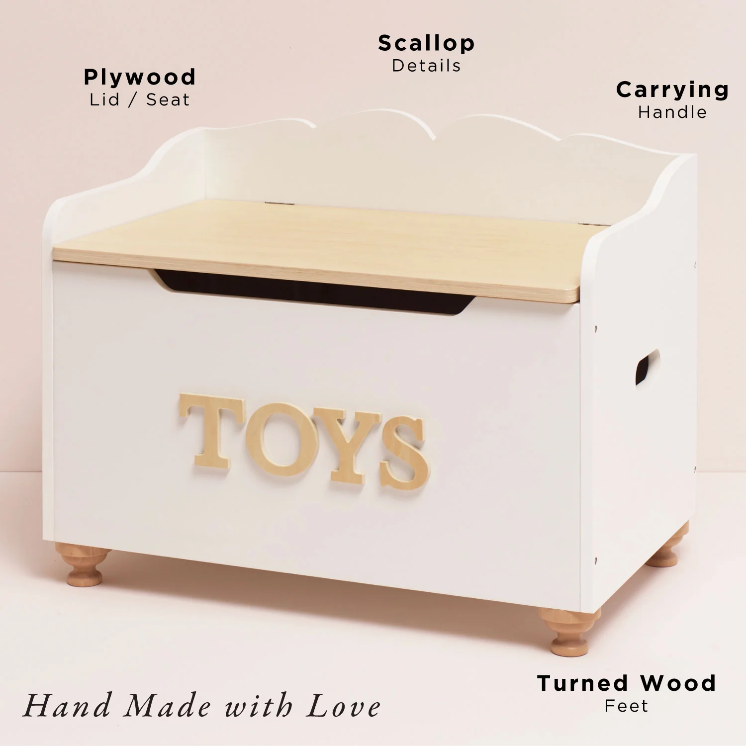 Classic Wooden Toy Chest - Image 2