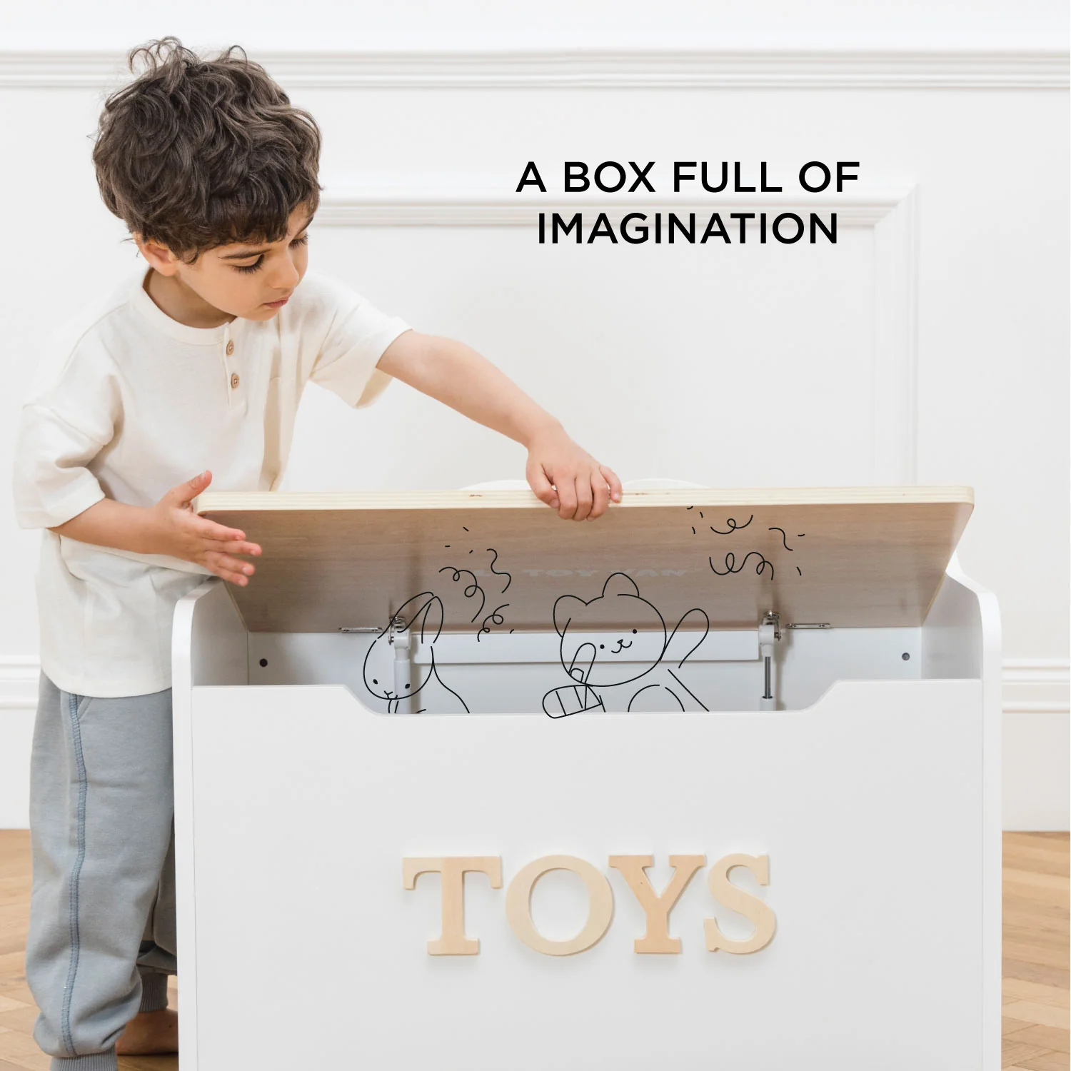 Classic Wooden Toy Chest - Image 5