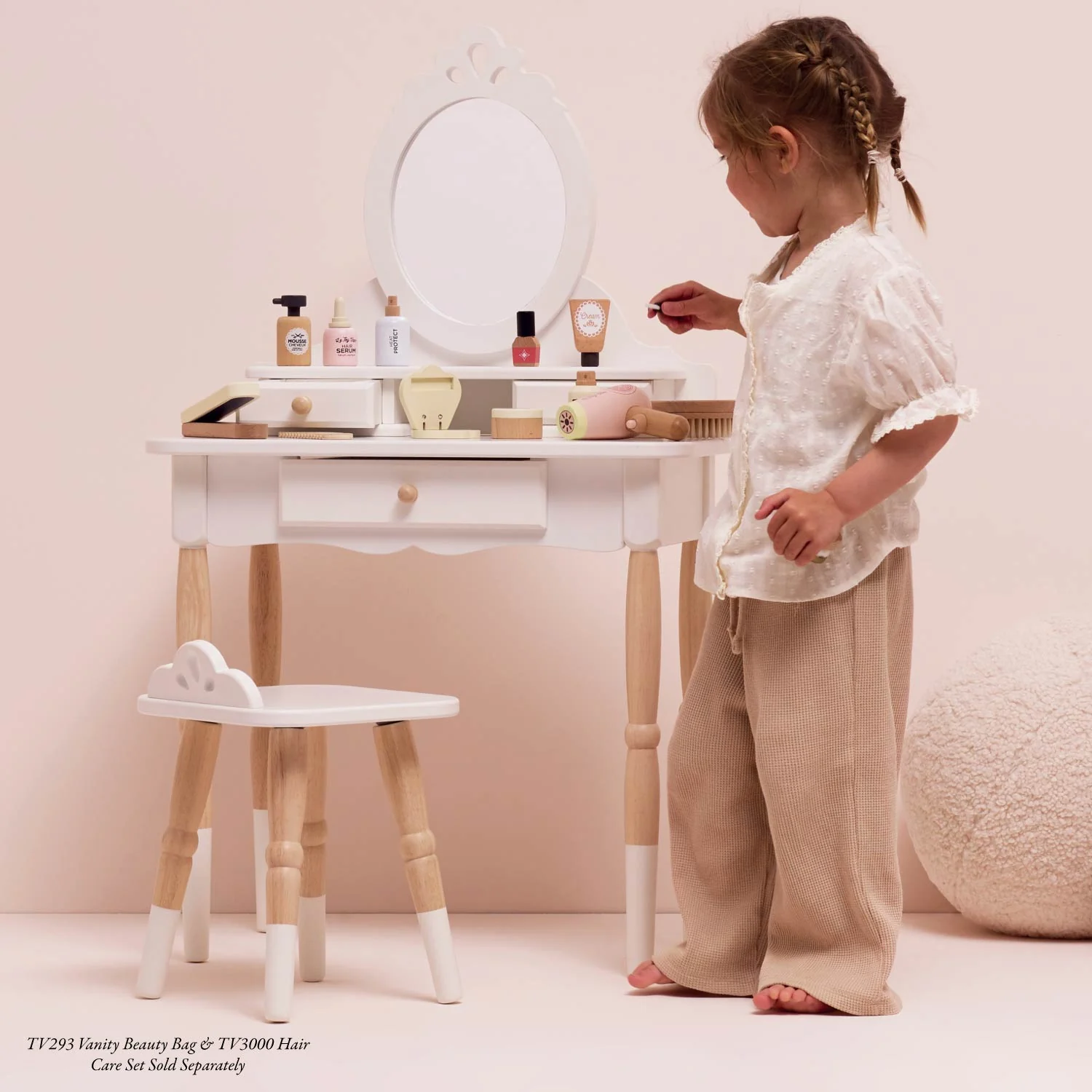 Dressing-up Vanity Table & Stool - Image 5