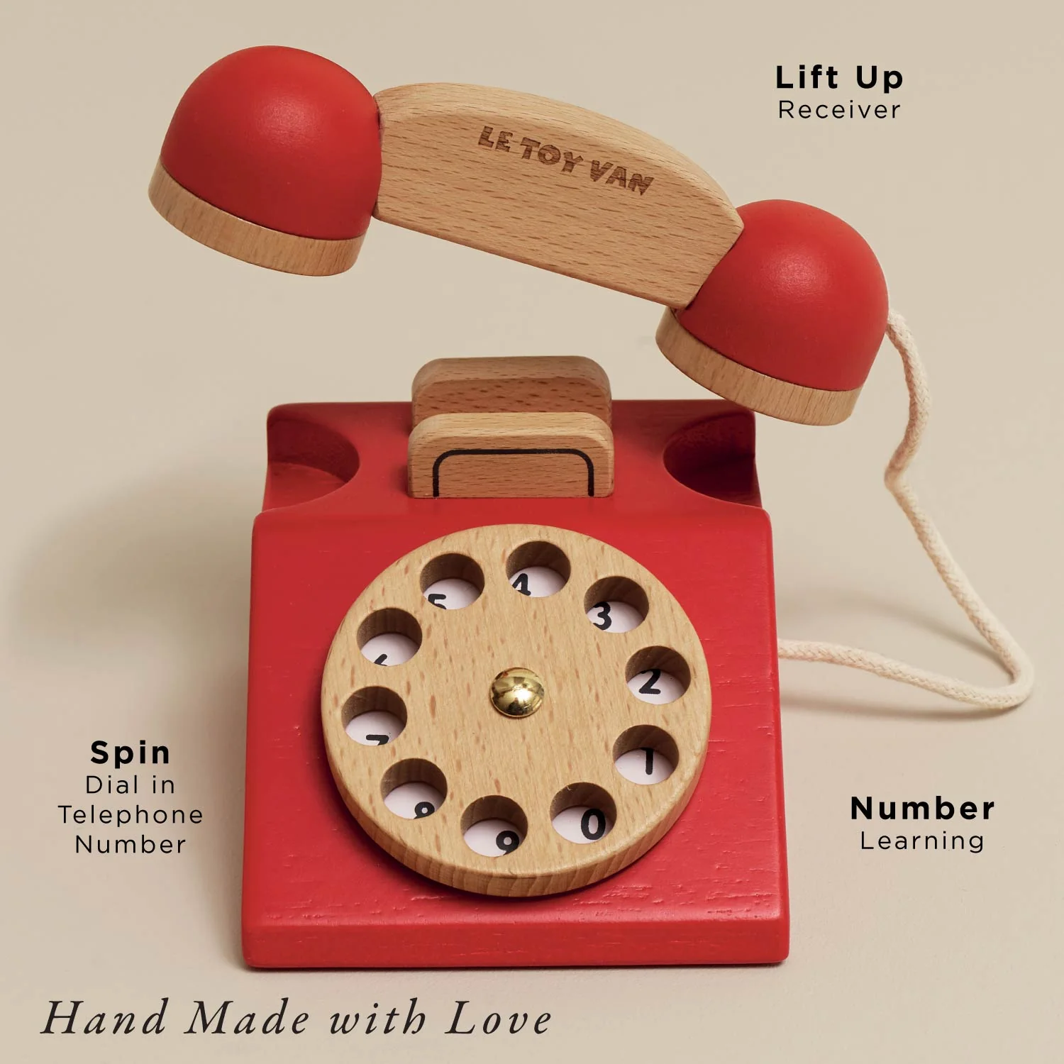 Vintage Wooden Phone - Image 2