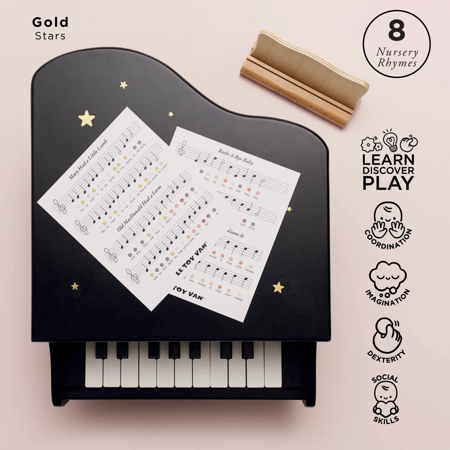 Wooden Grand Piano Toy - Image 3